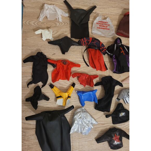 Lot Of 36 AEW Jazwares WWE Mattel Cloth Jackets and Capes Loose Accessories NXT - Picture 2 of 4